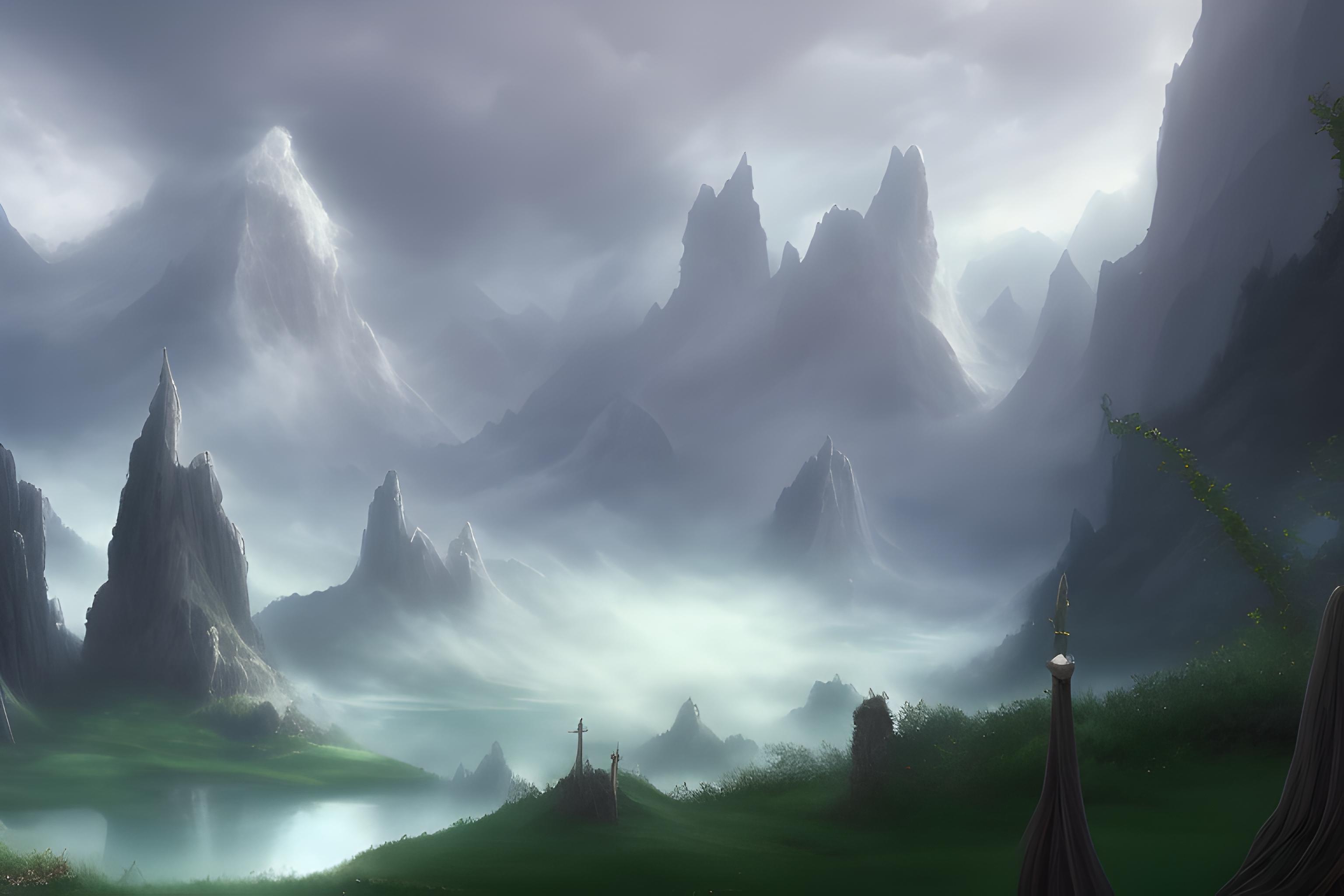 un paysage merveilleux, clair, mélangeant réel, féérie, histoire et fantasy, inspirant sérénité et bien-être